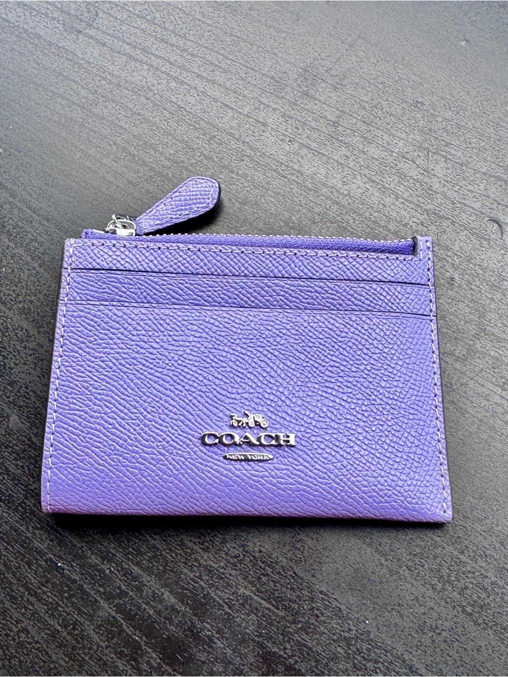 Coach Zip Card Case in Light violet